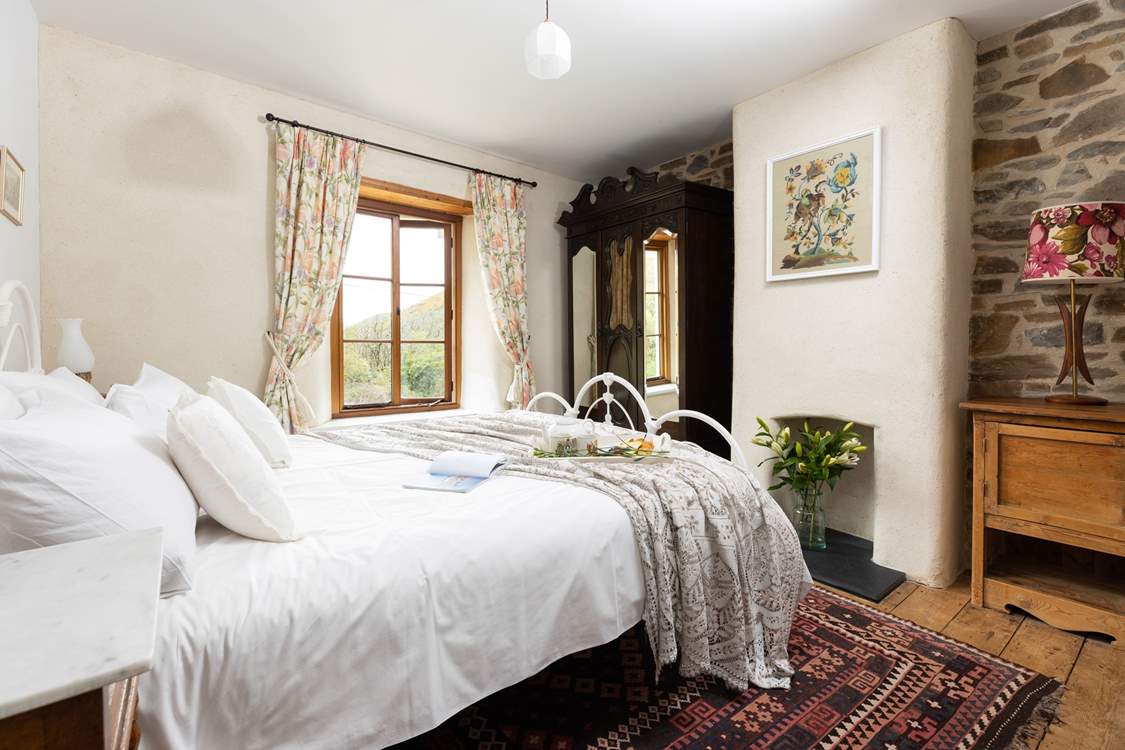 Bedroom two has a lovely king-size bed that sits perfectly in the bedroom.