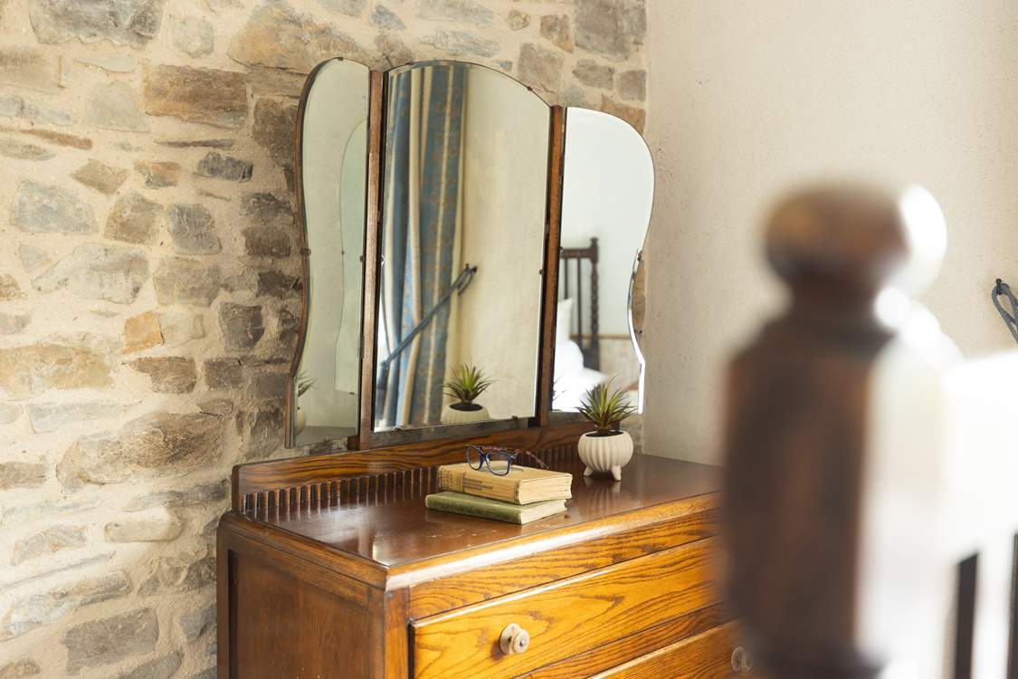 The house is filled with antique furniture giving the house a lovely charm.