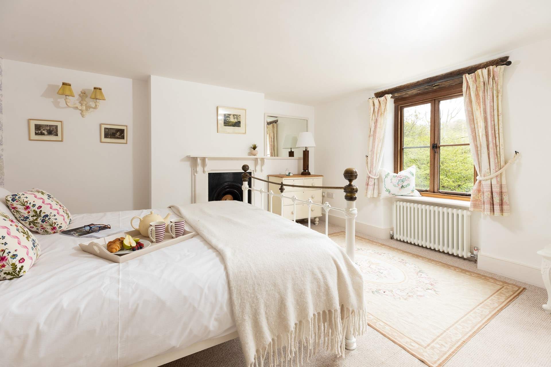 Bedroom one is spacious and relaxing thanks to the gorgeous furnishings. 