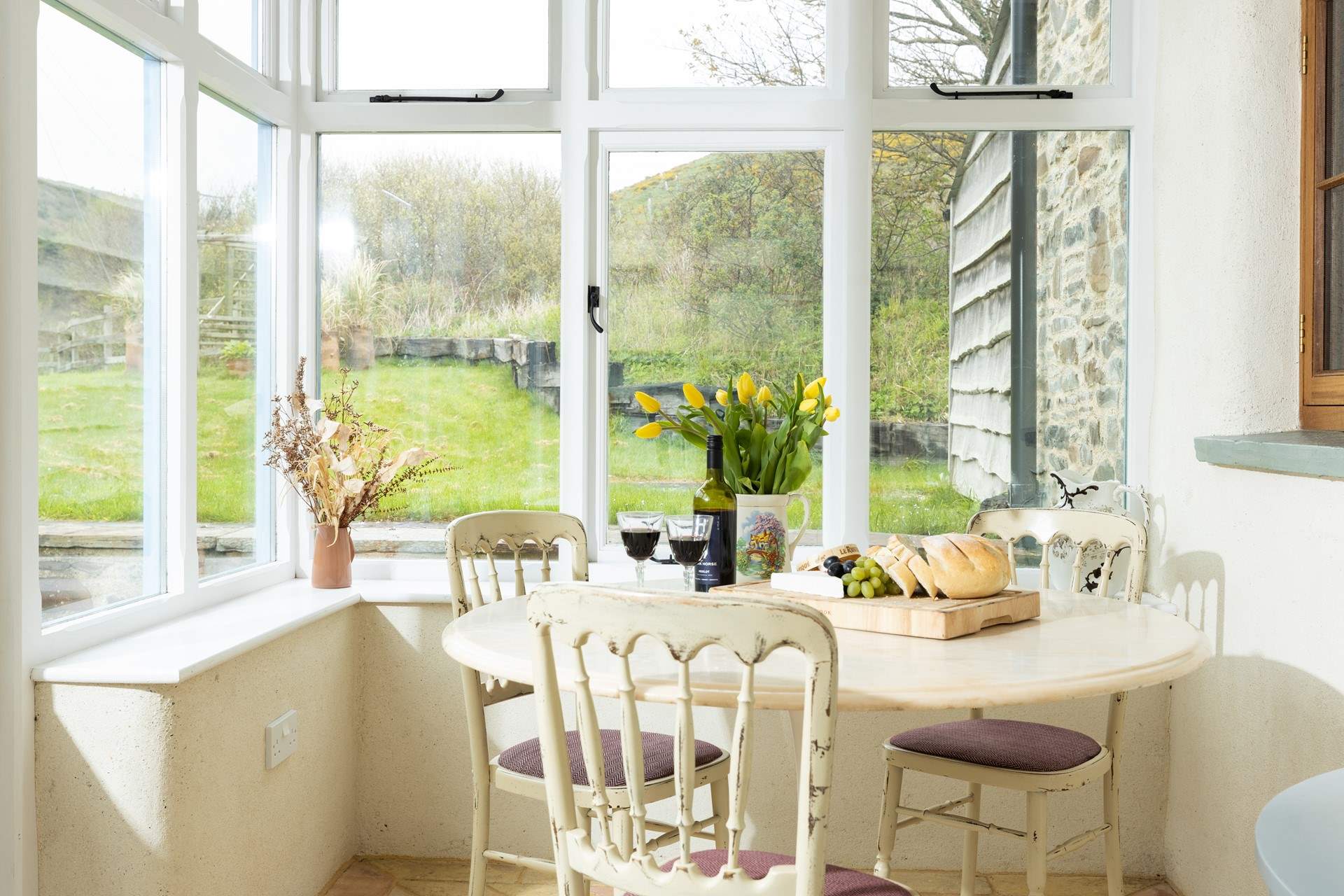 A dining spot with a view.