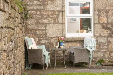 Enjoy the sunshine on the patio.