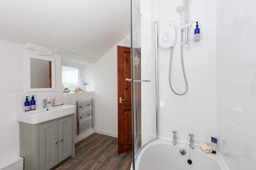 The bathroom.