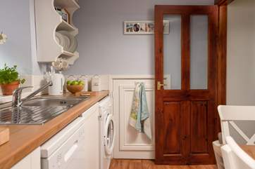 The kitchen has everything you might need.