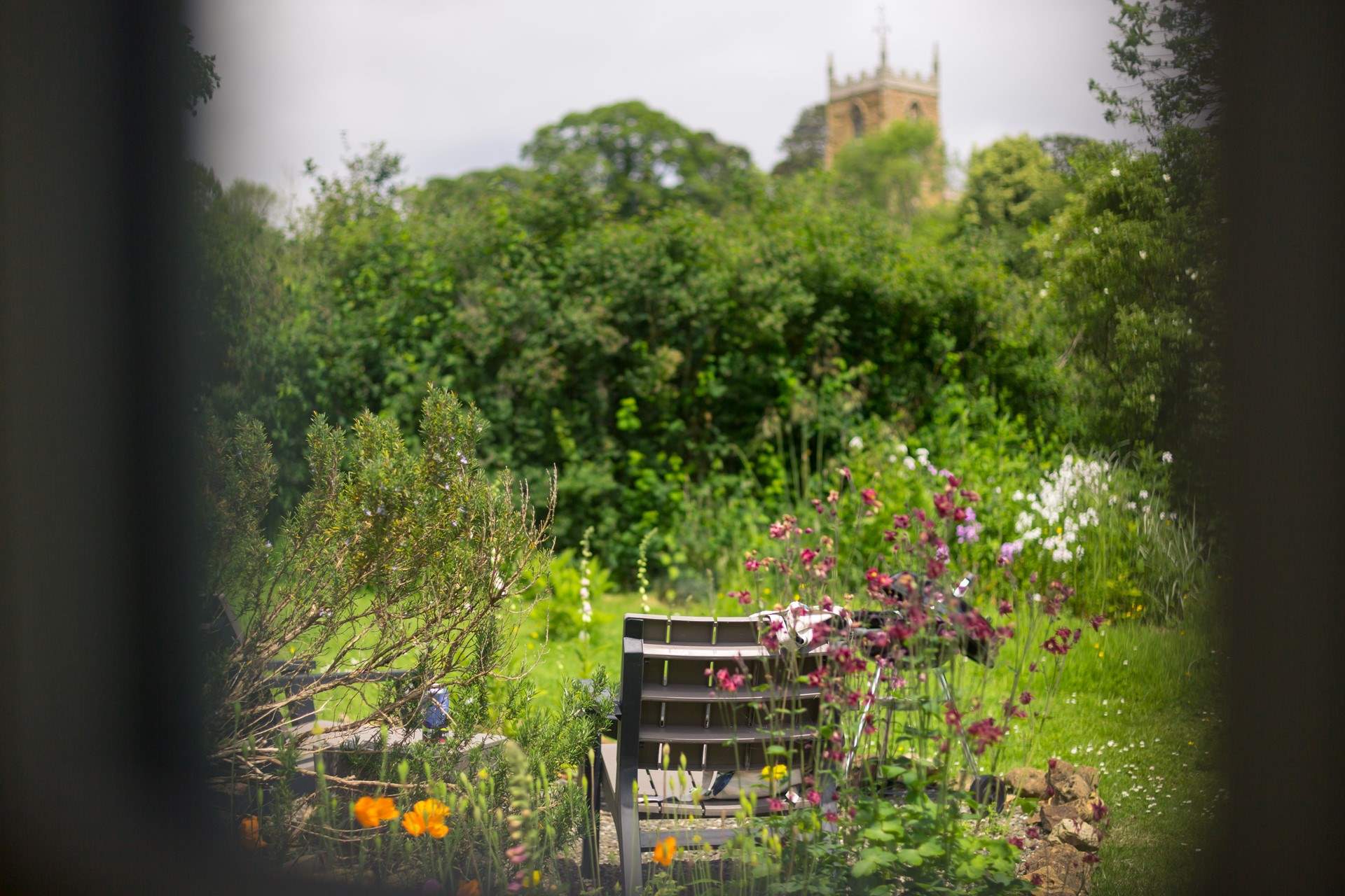 After exploring return and relax in the garden.