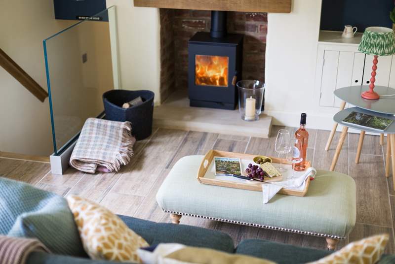 Cosy up in front of the wood-burner.