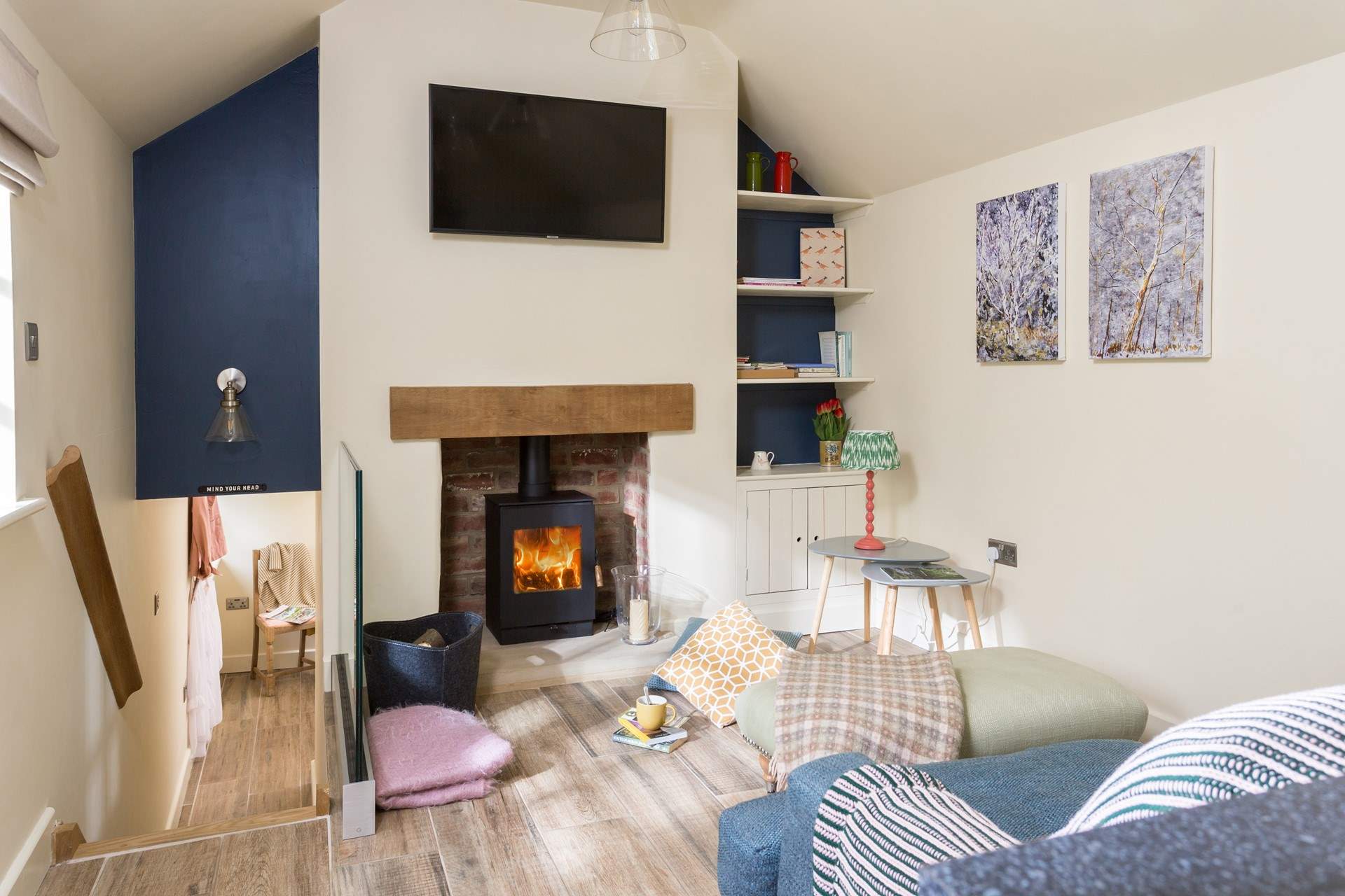 Inside discover the delights of the open plan living area.