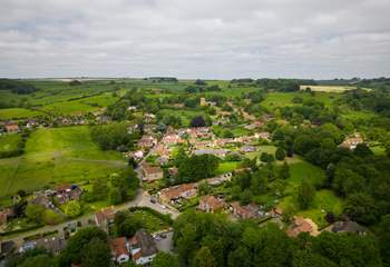 The village from above.