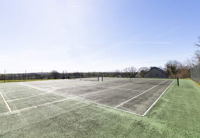 Anyone for tennis? These courts are available to the public, a short drive away at Manaccan.