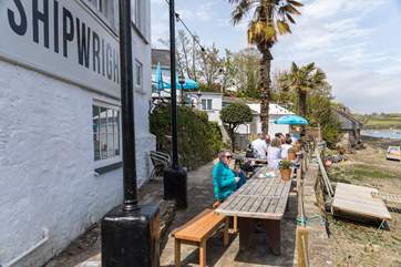 The Shipwright Arms at Helford is perfectly placed for refreshments.