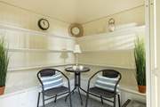 Spend a quiet moment in the sun-room.