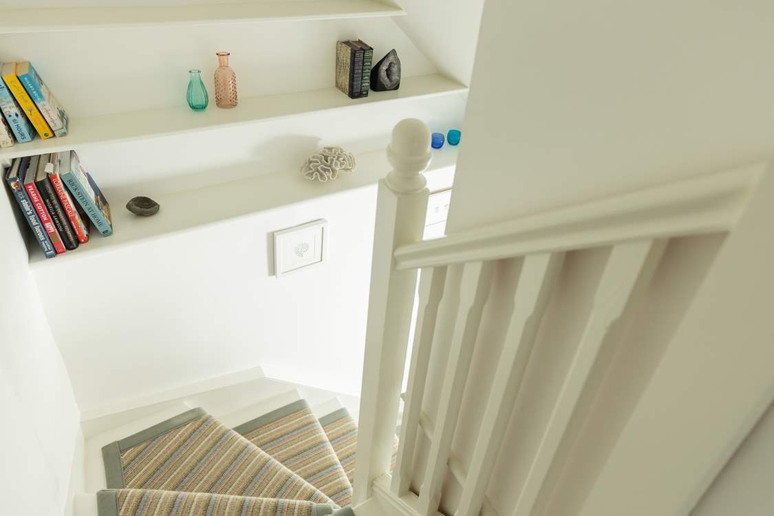 The staircase to the first floor is typical of traditional Cornish cottages, steep and turning so please take care.