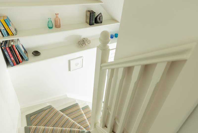 The staircase to the first floor is typical of traditional Cornish cottages, steep and turning so please take care. 