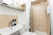 The en suite shower-room for the double bedroom.