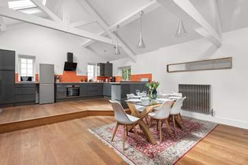 The first floor offers open plan living at its best.