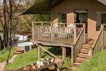Soak up the sunshine from the decking or the wood-fired hot tub. The choice is yours. 