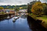 The quirky town of Totnes is a short distance away.