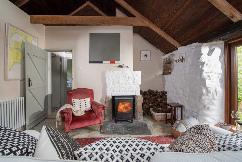 Logs are provided for the whole of your stay so you can cosy up in front of the log-burner to your heart's content.