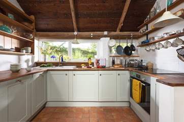 Originally built in the 1800s, the space has a well equipped kitchen, ready to whip up some holiday treats