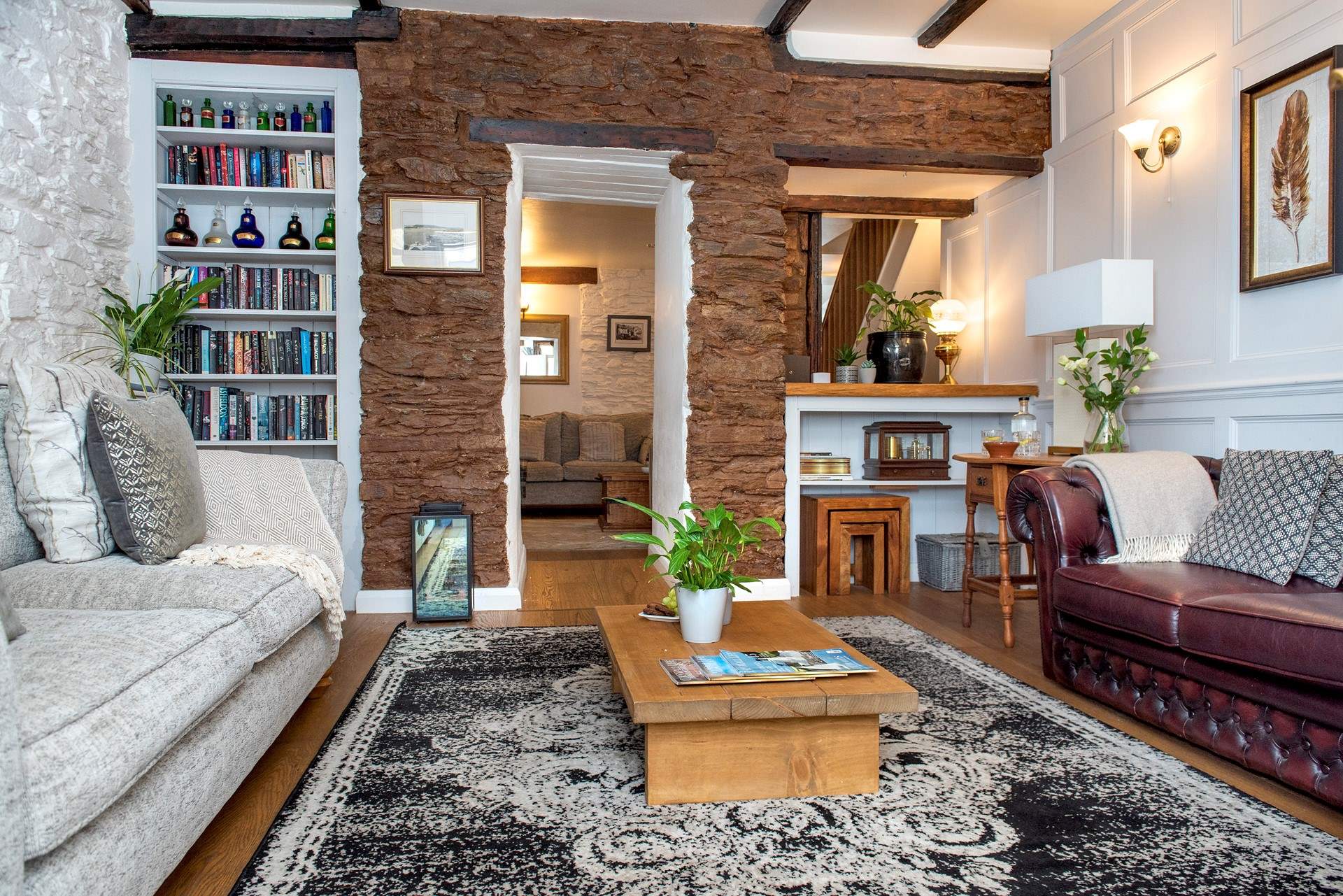 And two areas for lounging and relaxing, along with a cinema room.