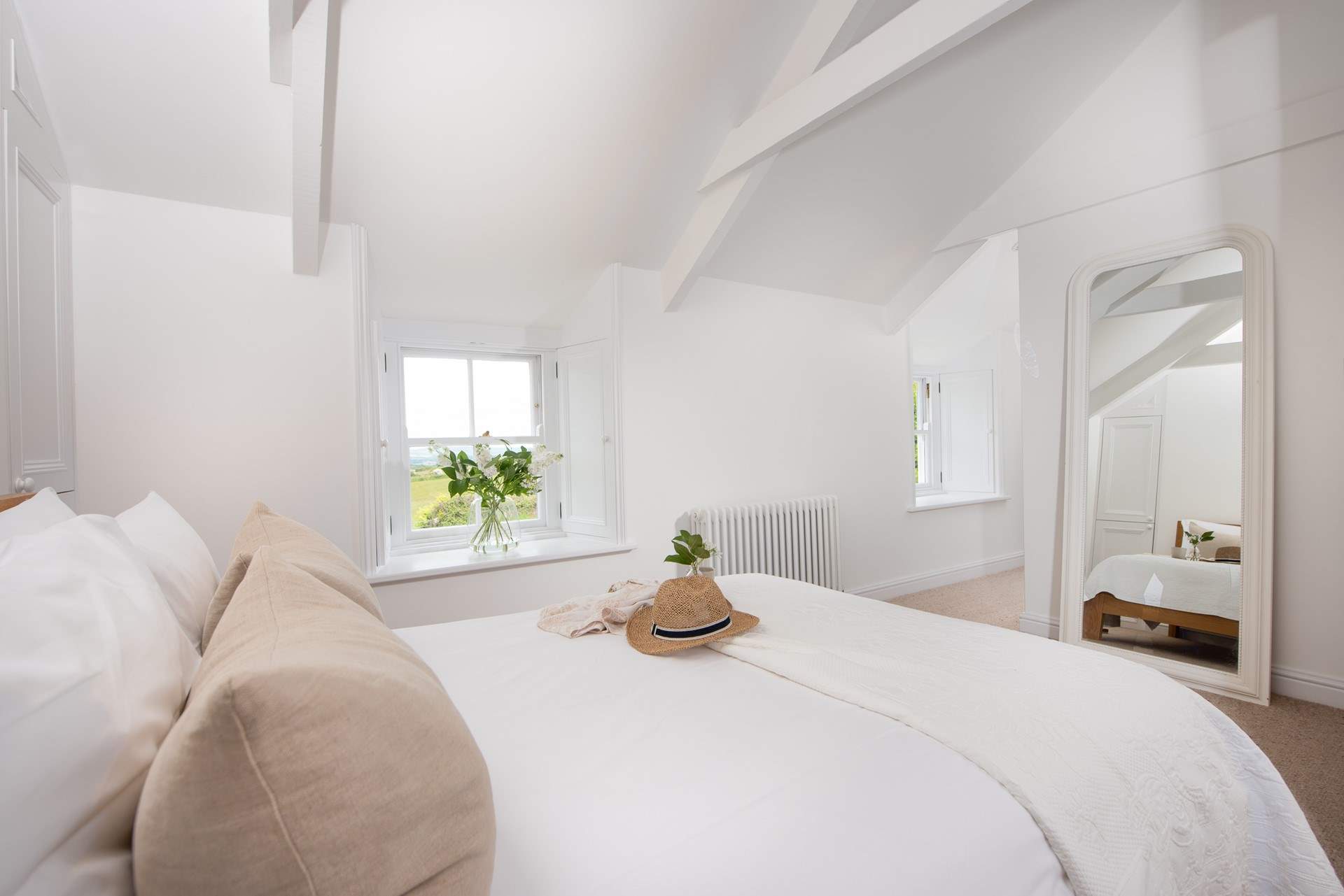 Beautiful bedroom 3 has idyllic rural views.