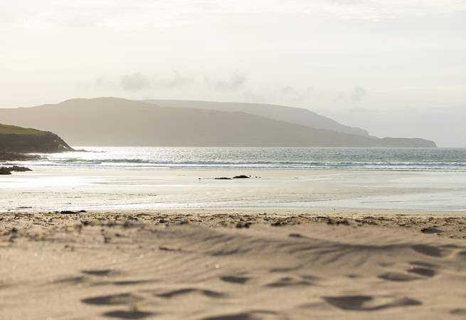 Or take a walk on Balnakeil beach with its wide expanse of almost white sand.