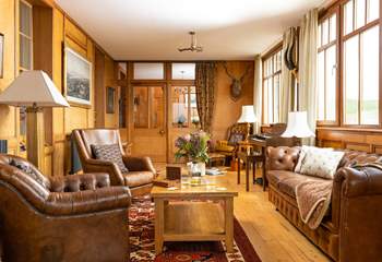 Retreat to the sitting-room to unwind and take a moment to enjoy the ambience of your home for the next few days.