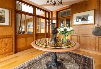 The grand entrance hall is the start of your holiday experience.