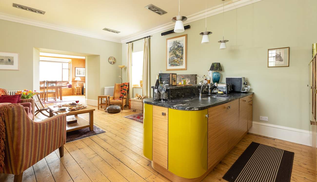 Also the perfect spot to make coffee and toast for breakfast.