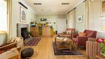 After eating you can retire to the second sitting-room and keep toasty in the cooler weather in front of the wood-burner.