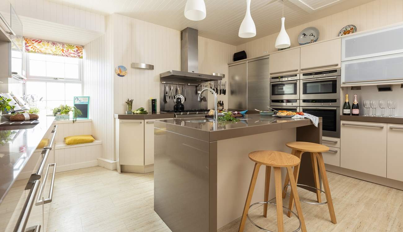 The semi-professional kitchen with all the equipment you need to cook up a storm.