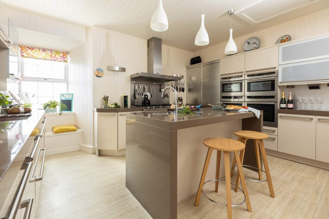 The semi-professional kitchen with all the equipment you need to cook up a storm.