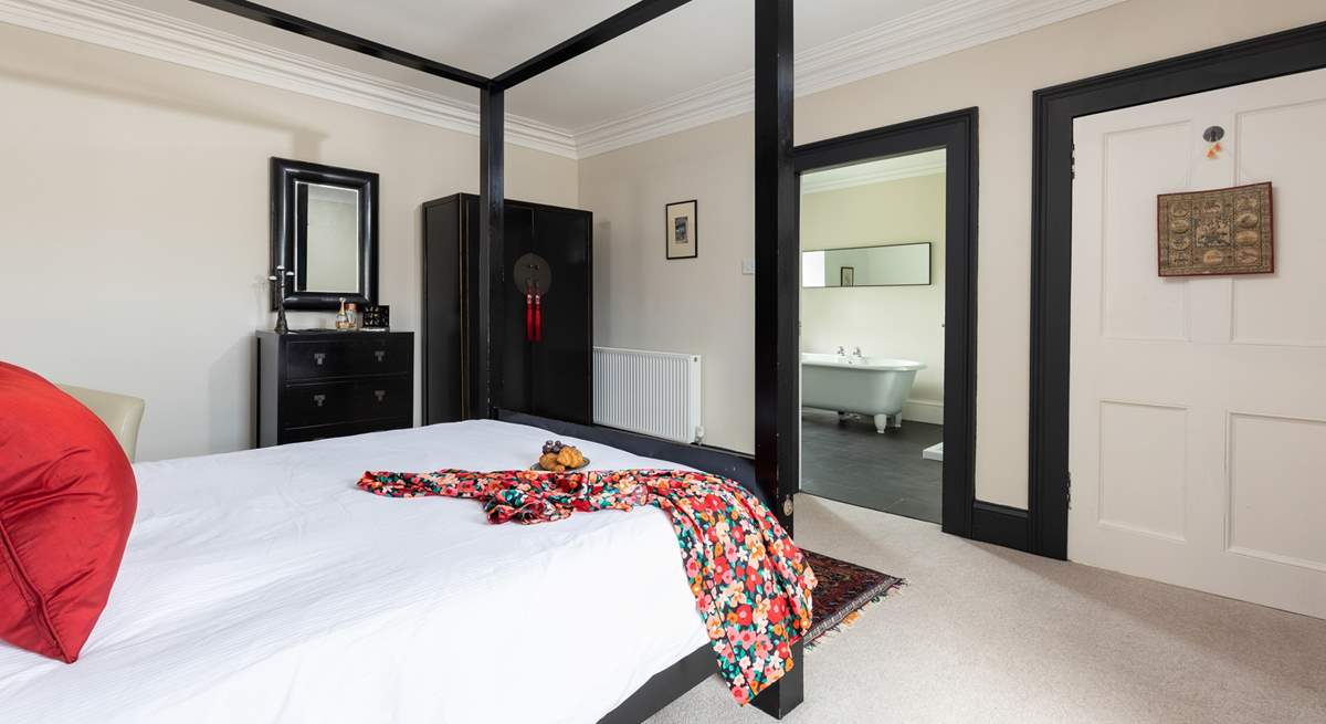 Fabulous bedroom 2 with four-poster bed.