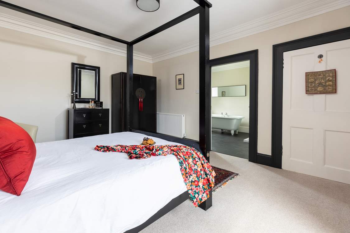 Fabulous bedroom 2 with four-poster bed.