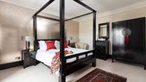 This room has an oriental feel to it.