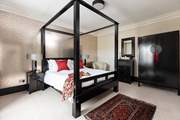 This room has an oriental feel to it.