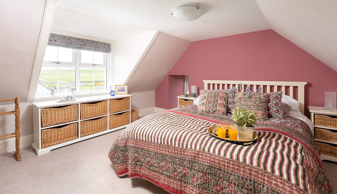 Bedroom 8 completes the family suite with views over the Kyle.