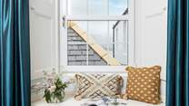 And a perfect window seat to enjoy a quiet read.