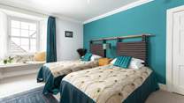 Bedroom 4 has twin beds.
