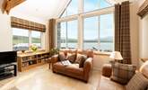 There's a fabulous view from the cosy sitting-room, watch the weather change throughout the day. - Thumbnail Image