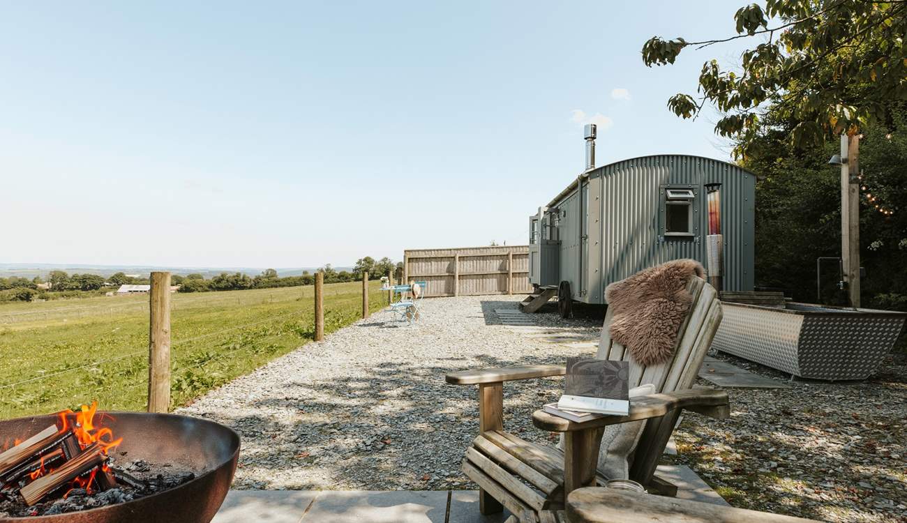 Retreat outside and enjoy the calm and peace around you. 