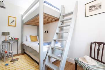 Full size bunk-beds are perfect for children and adults alike.