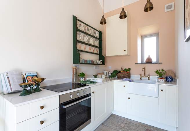 It's a pleasure to cook in this delightful kitchen.