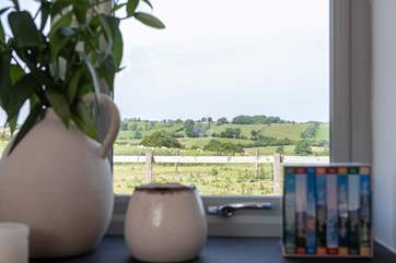 Lovely views of the rolling countryside from the snug