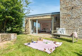 Sit in the sunshine and enjoy a favourite tipple while the children play in the garden.