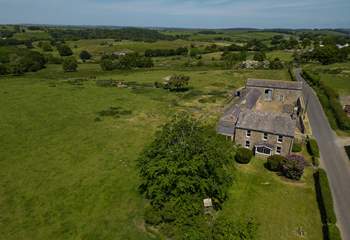 The Haven at Hadrian's Wall and the neighbouring farmhouse are set on a quiet country lane