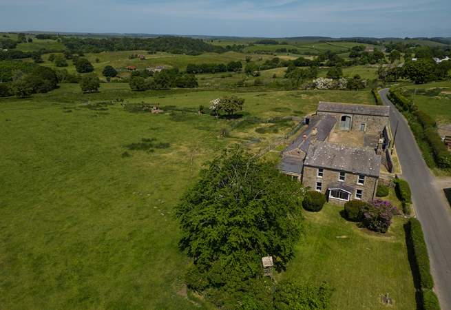 The Haven at Hadrian's Wall and the neighbouring farmhouse are set on a quiet country lane