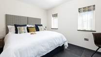 Bedroom 1 with a sumptuous 'zip and link' bed!