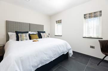 Bedroom 1 with a sumptuous 'zip and link' bed!
