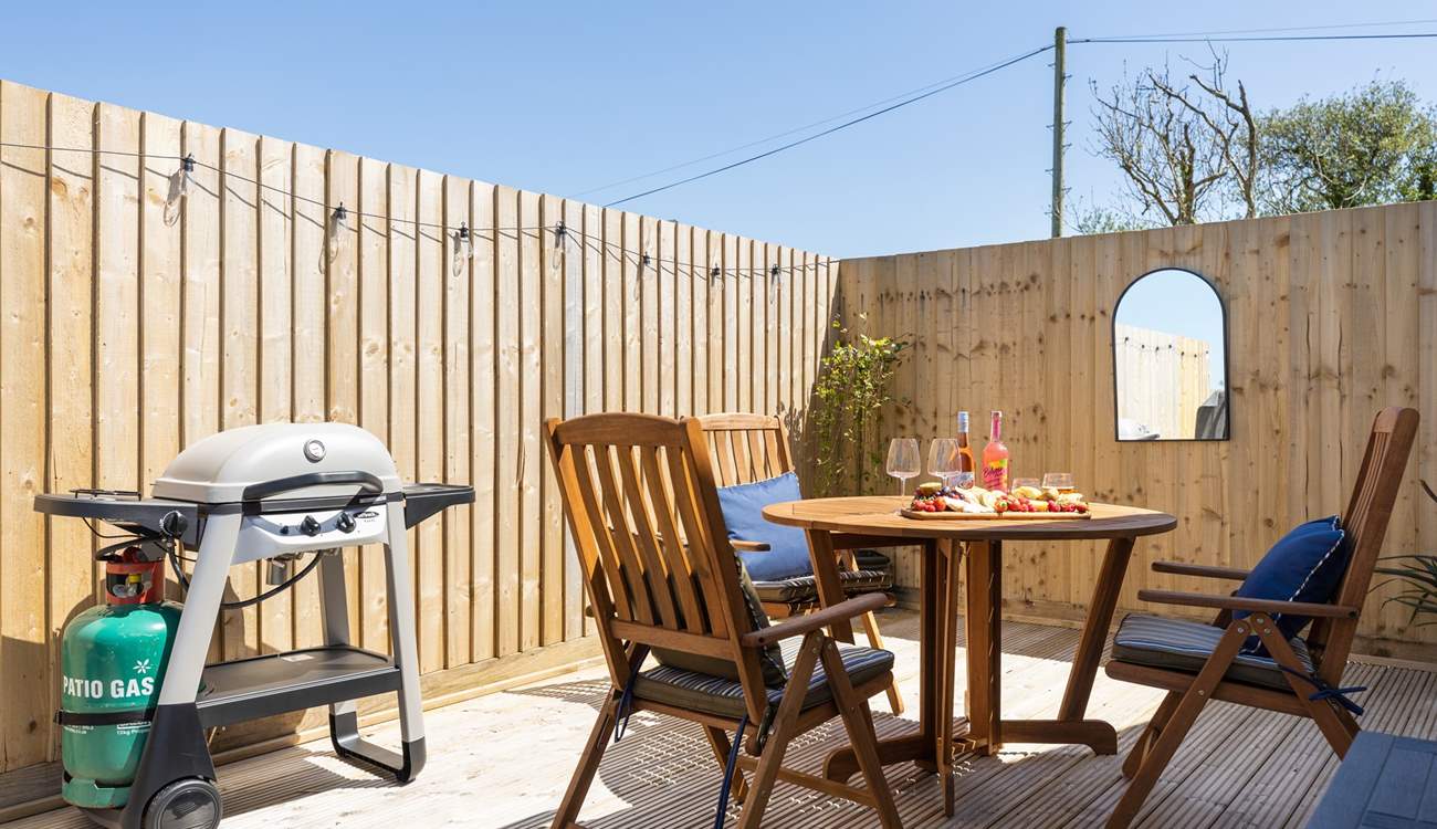 That all important gas barbecue awaits for the first holiday barbecue.