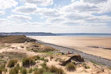 Westward Ho! has a fabulous sandy beach at low tide, ideal for families and surfers.